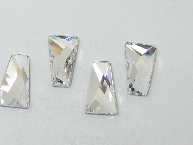 6.3x2.4mm BAGUETTE 12pcs. CRYSTAL TAPERED POINTED BACK European Rhinestones